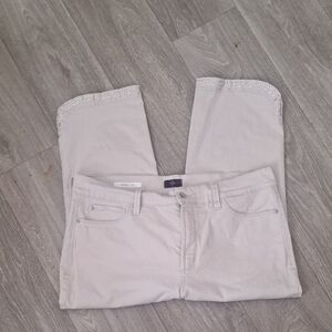 Women's Jean Capri with Embellished Hem